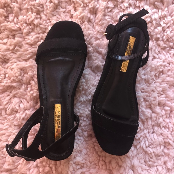 Dolls Kill Platform Strappy Faux-Suede Sandals - Picture 3 of 16